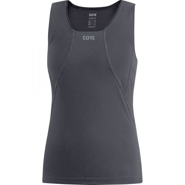 GORE® R3 Damen Shirt ärmellos terra grey/black