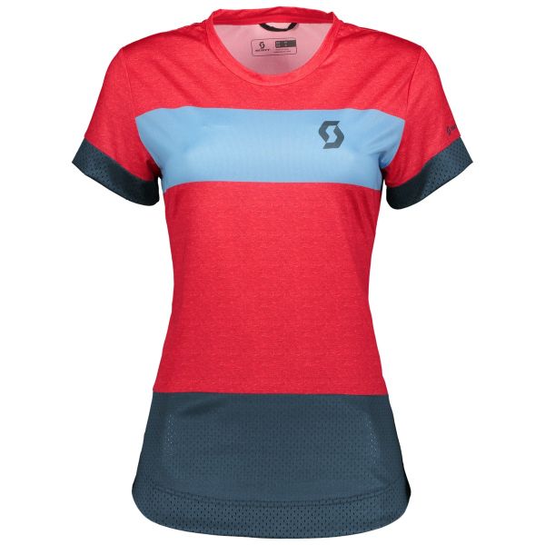 SCOTT Shirt W\&#039;s Trail 30 s/sl melon red/nightfall blue