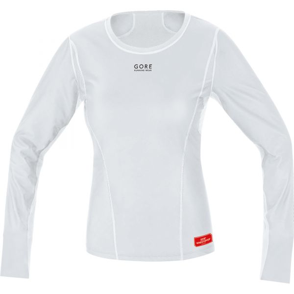 ESSENTIAL BASE LAYER WINDSTOPPER® LADY Thermo Shirt-light grey/white