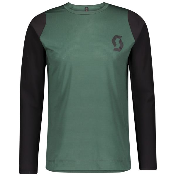 SCOTT Shirt M&#039;s Trail Progressive l/sl smoked green/black