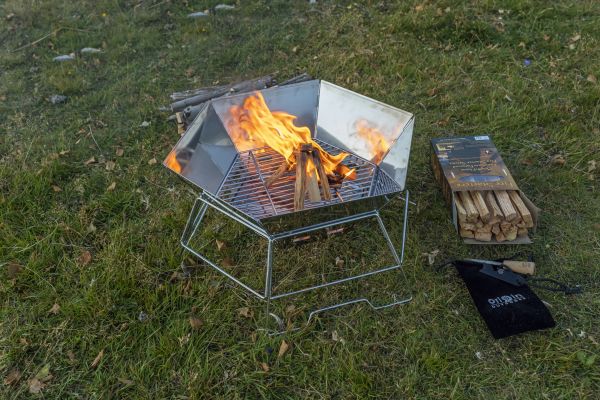 Origin Outdoors Grill- und Feuerschale &#039;Hexagon&#039; 40 x 45 cm